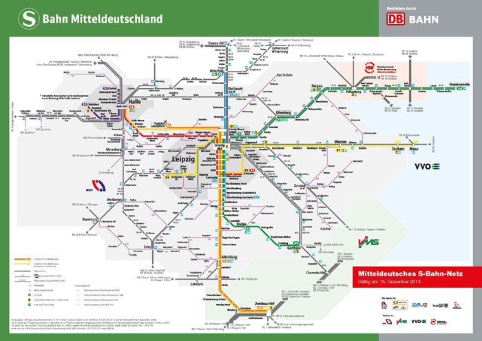 Liniennetzplan S-Bahn Mitteldeuschland 2013