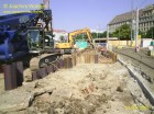 Einbau Verbau Baugrube Willy-Brandt-Platz