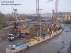 Kopfbalken für Bindermontage Wilhelm-Leuschner-Platz Nord fertig gestellt