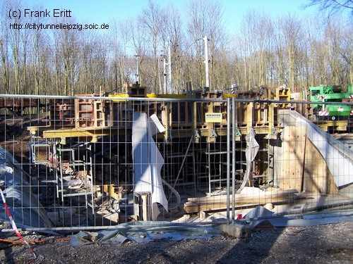 Neue E&Uuml; "Wilder Mann" an der Eisenbahnstrecke Richtung Leutzsch 