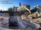 Aushub Station Wilhelm-Leuschner-Platz Nord mit 100t Bagger