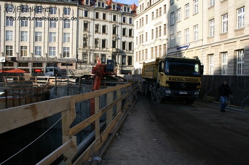 Baugrube Einfahrtsbauwerk