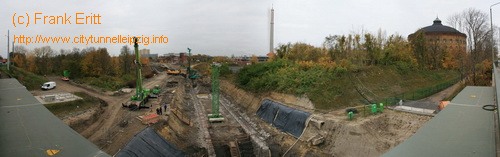 Panorama von der Br&uuml;cke am &Uuml;berwerfungsbauwerk S&uuml;d
