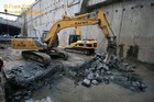 Rckbau Montagesohle TBM Bayerischer Bahnhof