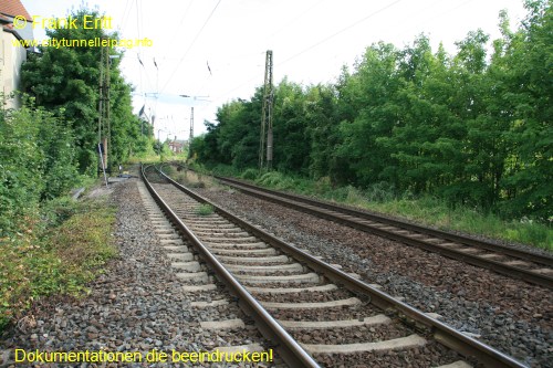 Bahndamm Engertstrae - Blickrichtung Sd