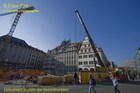 Einhub von Baugerten zum Ausbau der Aussteifung Station Markt