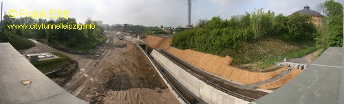 Blick von der Brcke Richardt-Lehmann-Strae nach Sden