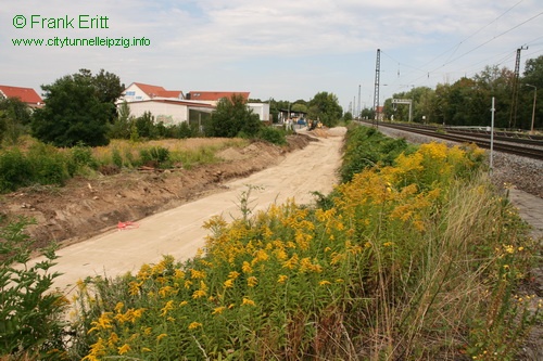 berwerfungsbauwerk Dortmunder Strae - Blickrichtung Norden