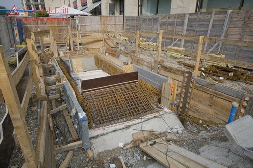Bewehrung Ausgang Nottreppenhaus S&uuml;d am Markt