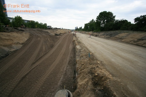 berwerfungsbauwerk Sd - Ast Nord - Blickrichtung Nord