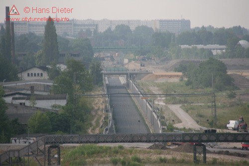 Vogelperspektive - Blick nach S&uuml;den (Einfahrtsbauwerk)