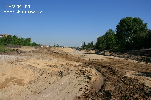 berwerfungsbauwerk Sd - Ast Nord - Blickrichtung Nord