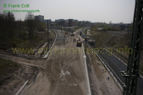 Blick von der Brcke Richardt-Lehmann-Strae nach Sden