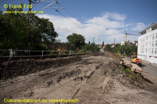 Bahndamm Engertstrae - Blickrichtung Nord