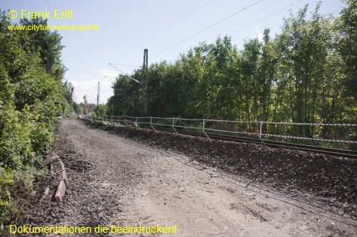 Bahndamm Engertstrae - Blickrichtung Sd