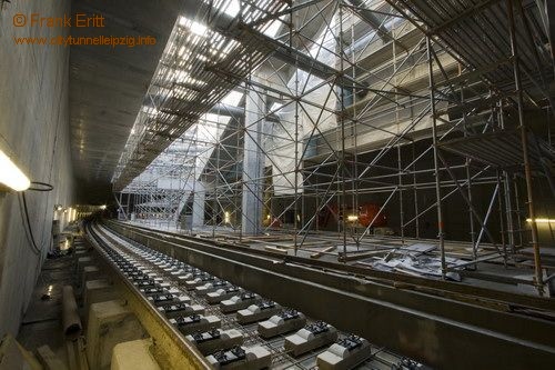 Blick aus der Nordostecke der Station (Bahnsteig)