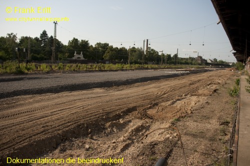 Bahntrasse Gterschuppen Sd - Blickrichtung Nord