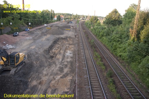 Strecke Markranstdt-Leutzsch - Blick von der Georg-Schwarz-Brcke nach Norden