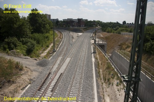 Blick von der Brcke Richardt-Lehmann-Strae nach Sden