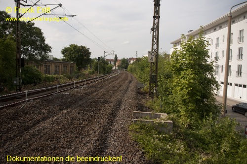 Bahndamm Engertstrae - Blickrichtung Nord