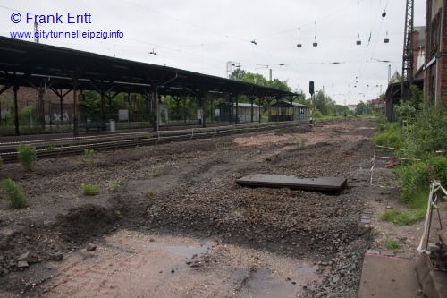 alter Bahnsteig - Blickrichtung Norden