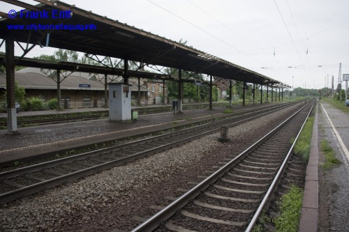 alter Bahnhof Leutzsch - Blickrichtung Westen