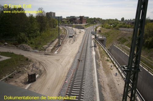 Blick von der Brcke Richardt-Lehmann-Strae nach Sden