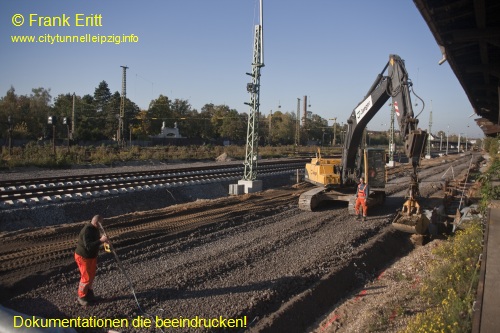 Bahntrasse Gterschuppen Sd - Blickrichtung Nord