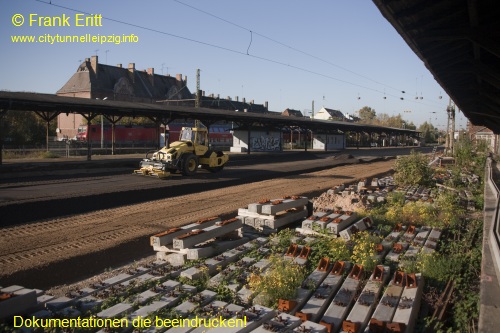 Bahntrasse Gterschuppen Nord - Blickrichtung Nord