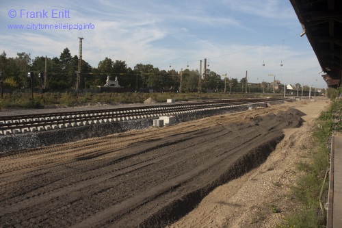 Bahntrasse Gterschuppen Sd - Blickrichtung Nord