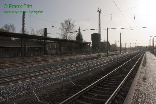 alter Bahnhof Leutzsch - Blickrichtung Westen
