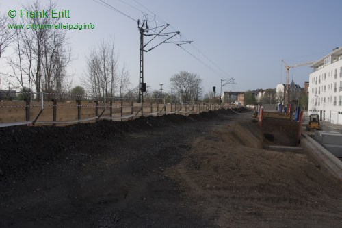 Bahndamm Engertstrae - Blickrichtung Nord