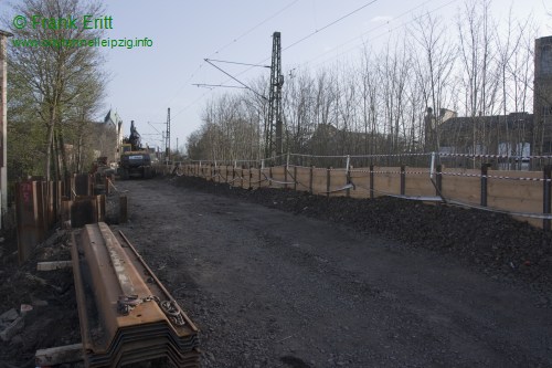 Bahndamm Engertstrae - Blickrichtung Sd