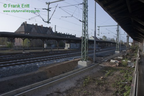 Bahntrasse Gterschuppen Nord - Blickrichtung Nord