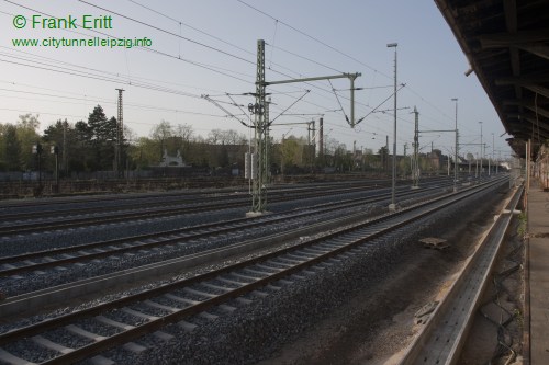 Bahntrasse Gterschuppen Sd - Blickrichtung Nord