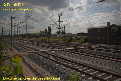 Bahntrasse Gterschuppen Sd - Blickrichtung Sd