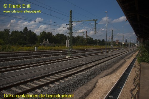 Bahntrasse Gterschuppen Sd - Blickrichtung Nord