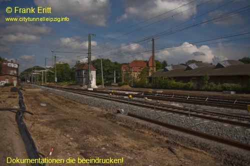 alter Bahnhof Leutzsch - Blickrichtung Osten