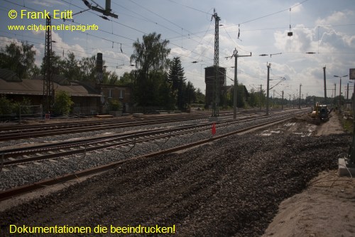 alter Bahnhof Leutzsch - Blickrichtung Westen