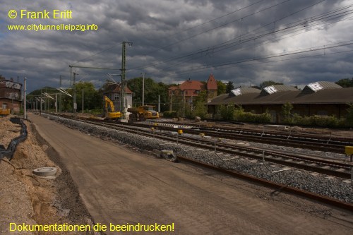 alter Bahnhof Leutzsch - Blickrichtung Osten
