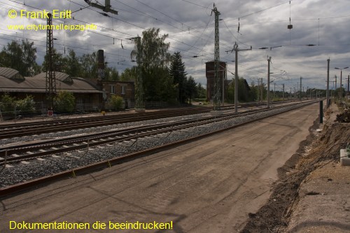 alter Bahnhof Leutzsch - Blickrichtung Westen