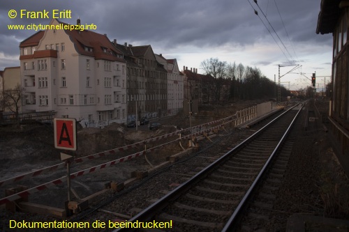 alter Bahnsteig - Blickrichtung Norden