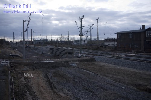 Bahntrasse Gterschuppen Sd - Blickrichtung Sd