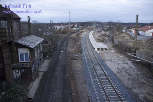 Strecke Plagwitz-Leutzsch - Blick von der Georg-Schwarz-Brcke nach Norden