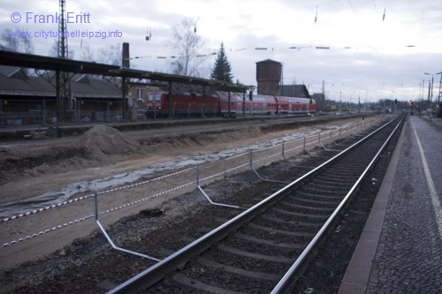 alter Bahnhof Leutzsch - Blickrichtung Westen