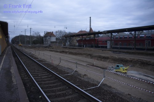 alter Bahnhof Leutzsch - Blickrichtung Osten