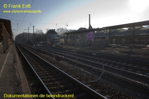 alter Bahnhof Leutzsch - Blickrichtung Osten