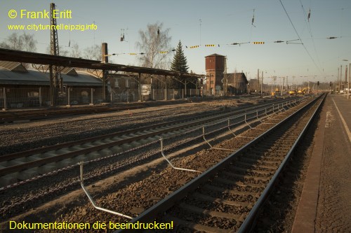 alter Bahnhof Leutzsch - Blickrichtung Westen