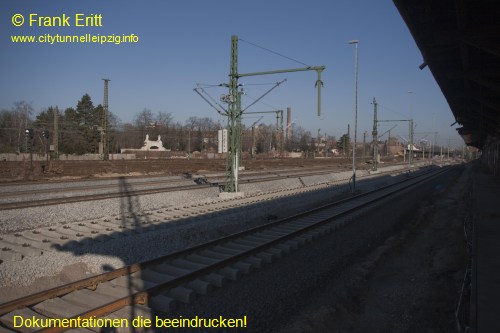 Bahntrasse Gterschuppen Sd - Blickrichtung Nord