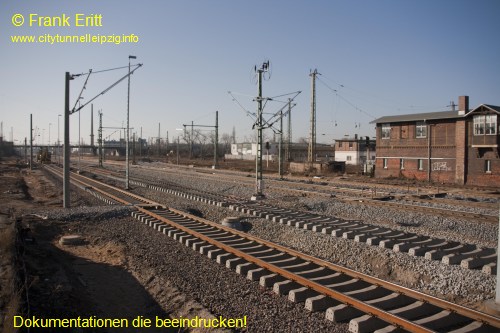 Bahntrasse Gterschuppen Sd - Blickrichtung Sd